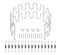 sourcing map Kit de réparation de ressorts d'ameublement de 50 cm, en acier au carbone, kit de réparation de coussins d'affaissement avec crochets d'équilibre, clips à ressort en S, vis pour canapé