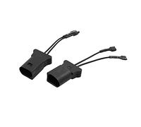 sourcing map Klaxon Auto Noir 2pcs Speaker Faisceau Prise Cochon