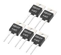 sourcing map KSD-01F Thermostat Contrôleur température 45℃ N.O Normalement Ouvert 5pcs
