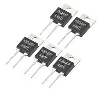 sourcing map KSD-01F Thermostat Contrôleur température 65℃ N.O Normalement ouvert 5pcs