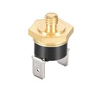 sourcing map KSD301 Thermostat, Température Contrôle Interrupteur 90°C Cuivre M6 Normalement Fermé N.C 10A