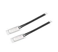 sourcing map KSD9700 Thermostat 80°C N.C 10A Contacteur température bimétallique Métal 2Pcs Interrupteur thermique