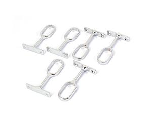 sourcing map La tige porte-vêtements penderie Bride Support 6PCS pour 30mm x 16mm Tube ovale