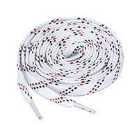 sourcing map lacets plats athlétiques en sergé double couleur 3 paires pour baskets décontractées Blanc noir Rouge 140 cm/55"