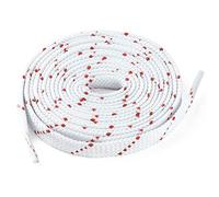 sourcing map lacets plats athlétiques en sergé double couleur 3 paires pour tous les types de baskets décontractées blanc Rouge-2 120 cm/47.2"