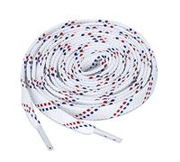 sourcing map lacets plats athlétiques en sergé double couleur pour tous les types de baskets décontractées 3 paires Blanc Rouge bleu 140 cm/55"