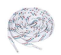sourcing map lacets plats athlétiques en sergé double couleur pour tous les types de baskets décontractées 3 paires Rouge Bleu 120 cm/47.2"