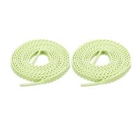 sourcing map Lacets plats de 160 cm, lacets plats pour chaussures de course à pied, randonnée, sport, entraînement, homme et femme, vert gazon