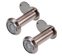 sourcing map Laiton 200° Visionneuse porte 55mm-90mm Portes Antique Cuivre Fini 2Pcs