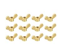 sourcing map Laiton Aile Écrous, M4 Papillon Écrou Main Torsion Serrer Attaches pour Meubles, Machinerie, Électronique Equipment, 12Pcs