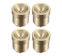 sourcing map Laiton Bouton Poussoir Bride Graisse 10mm 4 Pcs