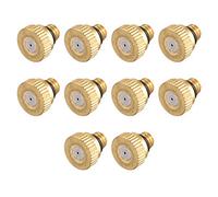 sourcing map Laiton Brumisateur - 10/24 UNC Remplacement Têtes pour Extérieur Système 10Pcs Dia Orifice 0.6mm