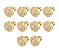 sourcing map Laiton Brumisateur - 10/24 UNC Remplacement Têtes pour Extérieur Système 10Pcs Dia Orifice 0.5mm