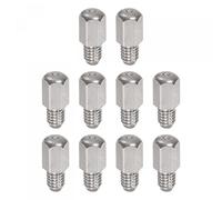 sourcing map Laiton Droit Graisse Raccord M4 x 0,7 Filetage Hydraulique Graisse Raccord Accèsoires, 10Pcs