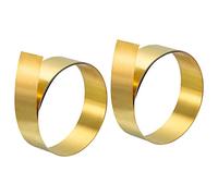 sourcing map Laiton Feuille Rouleau, 2Pcs 0.3x20x1000mm Laiton Papier-Aluminium Rouleau Laiton Bande Doré pour Artisanat, Électrique Réparations, Mise-à-Terre