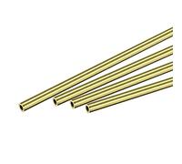sourcing map Laiton Rond Tube 3mm OD 0.5mm Mur Épaisseur 200mm Longueur Tube Tuyau 4Pcs