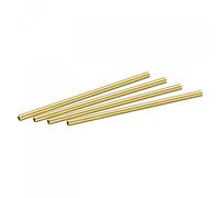 sourcing map Laiton Rond Tube 4mm OD 0.5mm Paroi Épaisseur 100mm Longueur Tuyau Tube 4pcs