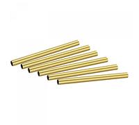 sourcing map Laiton Rond Tube 7,5mm OD 0,5mm Paroi Épaisseur 100mm Longueur Tuyau Tube 6pcs