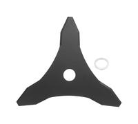 sourcing map Lame de débroussailleuse de 25,4 cm x 3T en acier au manganèse universelle avec adaptateur de rondelle de 20 mm pour tondeuse à gazon
