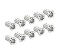 sourcing map Lampe Tige 20mm Long M10 Filetage Tuyau Hexagone Tête fraisée Plat Tête pour Lustre Fer galvanisé Paquet 15