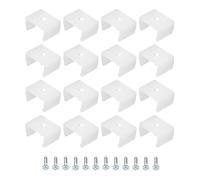 sourcing map LED Néon Montage Clips Support Montage Support Support Fixation Pinces pour 14mm à 17mm Silicone LED Néon Bande Lumineuse, Translucent Paquet de 100