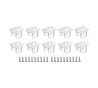sourcing map LED Néon Montage Clips Support Montage Support Support Fixation Pinces pour 6mm à 7mm Silicone LED Néon Bande Lumineuse, Transparent Paquet de 100