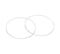 sourcing map Lentille en verre de cristal à bord biseauté plat rond ultra transparent pour montre cadran miroir pièces de rechange pour réparation d'horloger, claire, 35mm x 1.0mm