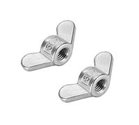 sourcing map Les écrous à ailettes M10, inox 304 Écrou papillon serrage à main 2Pcs