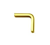 sourcing map Livre Coin Protecteurs Bord Garde Ton d'or 23 x 23 x 5mm 50Pcs