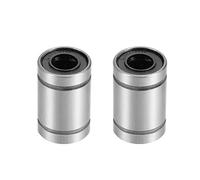 sourcing map LM6UU Linéaire Roulement à Billes 6mm Alésage 12mm Diamètre Externe 19mm Longueur pour CNC Machine 3D Imprimante 2pcs