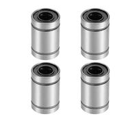 sourcing map LM6UU Linéaire Roulement à Billes 6mm Alésage 12mm Diamètre Externe 19mm Longueur pour CNC Machine 3D Imprimante 4pcs