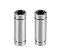 sourcing map LM8UU Extra Long Linéaire Roulement à Billes 8mm Alésage Diamètre 15mm Diamètre Externe 45mm Longueur Paquet de 2