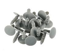 sourcing map Location 7mm Ø trou fixation rivets plastique Pare-choc aile Pousser agrafes axe Gris 20pcs