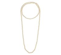 sourcing map Long collier de perles, fausses perles pour femme, style garçonne vintage années 1920, collier de perles longues superposées, 59, Verre, Pas de gemme