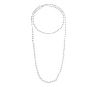 sourcing map Long collier de perles, fausses perles pour femme, style garçonne vintage années 1920, collier de perles longues superposées, 59, Verre, Pas de gemme