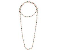 sourcing map Long collier de perles, fausses perles pour femme, style garçonne vintage années 1920, collier de perles longues superposées, 59, Verre, Pas de gemme