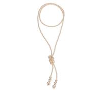 sourcing map Long collier de perles synthétiques pour femme, style années 1920, collier de perles longues couches vintage, 47, Verre, Pas de gemme