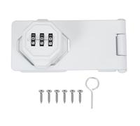 sourcing map Loquet à combinaison sans clé de 10,2 cm avec bouton rotatif de 10,2 cm, pas de perçage nécessaire pour porte, portail de sécurité, petites portes, armoires, salle de bain, placard,