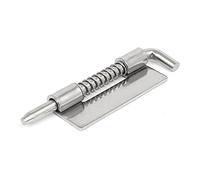 sourcing map Loquet a Ressort 90mmx25mm en acier inoxydable 304 Main Droite Pas de trou verrouillage du barillet à ressort