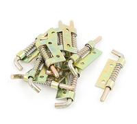 sourcing map Loquet a Ressort porte en métal de boulon de verrouillage Longueur de 2,2 cm 10pcs