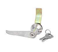 sourcing map Loquet de poignée de sécurité à clé en métal Verrou Serrure à came pour Armoire Boîte aux lettres Casier 33 x 55 x 94 mm avec 2 clés