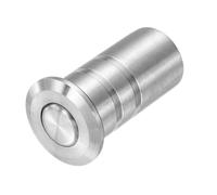 sourcing map Loquet de porte anti-poussière de 10 mm en acier inoxydable 304 anti-poussière pour verrou coulissant de sécurité, accessoires de verrouillage à barillet pour loquet intérieur et