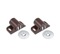 sourcing map Loquet Magnétique Aimant Porte Placard pour Ferme Porte Armoire meuble Marron 2Pcs