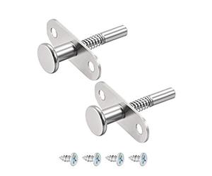 Sourcing map Loquets à piston en acier inoxydable à ressort 6 mm de diamètre Diamètre tête 6 mm Ressort 60 mm de longueur