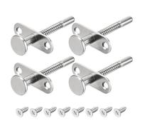 sourcing map Loquets à Piston, Verrou à Ressort en Acier de 6,5x70mm/0,26x2,76 Pouces pour Meubles, Portes de Lit, Lot de 4
