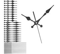sourcing map Lot de 10 aiguilles d'horloge en aluminium - Mécanisme de rechange pour pièces de rechange pour le salon, le lit, la décoration d'intérieur, noir, 11,7 cm