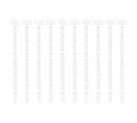 sourcing map Lot de 10 bandes à suspendre pour marchandises - 63 cm - En plastique - Pliable - Avec en-tête d'étiquettes - Pour la vente au détail, la maison, le magasin, les sacs à goûter
