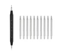 sourcing map Lot de 10 barrettes à ressort à dégagement rapide - 20 mm de largeur et 1,8 mm de diamètre - Pour bracelet de montre - Avec outil de démontage
