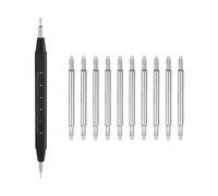 sourcing map Lot de 10 barrettes à ressort à dégagement rapide - Largeur : 16 mm - Diamètre : 1,5 mm - Pour bracelet de montre - Avec outil de démontage