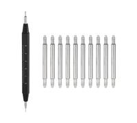 sourcing map Lot de 10 barrettes à ressort à dégagement rapide - Largeur : 16 mm - Diamètre : 1,8 mm - Pour bracelet de montre - Avec outil de démontage